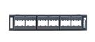 PANNELLO 1U PER 24 RJ45U MINICOM NERO