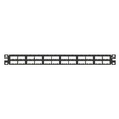 PANNELLO 1U PER 48 RJ45 MINICOM NERO