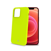 CROMO FLUO - Cover in morbido TPU con finitura soft touch colore giallo fluo compatibile con Apple iPhone 13