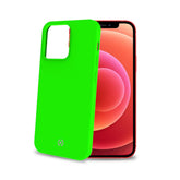 CROMO FLUO - Cover in morbido TPU con finitura soft touch colore verde fluo compatibile con Apple iPhone 13 Pro Max