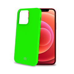 CROMO FLUO - Cover in morbido TPU con finitura soft touch colore verde fluo compatibile con Apple iPhone 13 Pro Max
