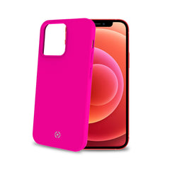 CROMO FLUO - Cover in morbido TPU con finitura soft touch colore rosa fluo compatibile con Apple iPhone 13 Pro Max