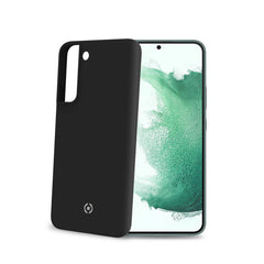 CROMO - Cover in morbido TPU con finitura soft touch colore nero compatibile con Samsung Galaxy S22+ 5G