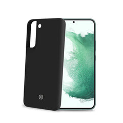 CROMO - Cover in morbido TPU con finitura soft touch colore nero compatibile con Samsung Galaxy S22+ 5G