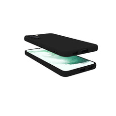 CROMO - Cover in morbido TPU con finitura soft touch colore nero compatibile con Samsung Galaxy S22+ 5G