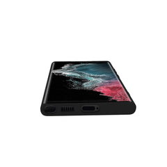 CROMO - Cover in morbido TPU con finitura soft touch colore nero compatibile con Samsung Galaxy S22 Ultra 5G/ Galaxy S22 Ultra 5G Enterprise Edition