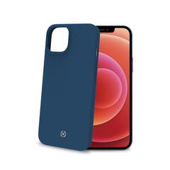 CROMO - Cover in morbido TPU con finitura soft touch colore blu compatibile con Apple iPhone 14
