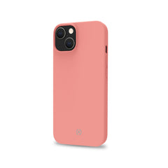 CROMO - Cover in morbido TPU con finitura soft touch colore rosa cipria compatibile con Apple iPhone 14