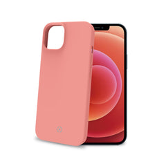 CROMO - Cover in morbido TPU con finitura soft touch colore rosa cipria compatibile con Apple iPhone 14
