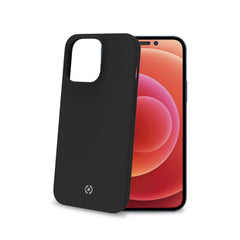 CROMO - Cover in morbido TPU con finitura soft touch colore nero compatibile con Apple iPhone 14 Pro