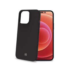 CROMO - Cover in morbido TPU con finitura soft touch colore nero compatibile con Apple iPhone 14 Pro