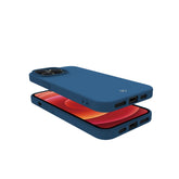 CROMO - Cover in morbido TPU con finitura soft touch colore blu compatibile con Apple iPhone 14 Pro