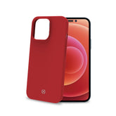 CROMO - Cover in morbido TPU con finitura soft touch colore rosso compatibile con Apple iPhone 14 Pro