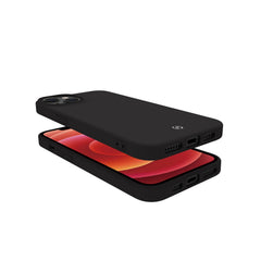 CROMO - Cover in morbido TPU con finitura soft touch colore nero compatibile con Apple iPhone 14 Plus