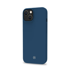 CROMO - Cover in morbido TPU con finitura soft touch colore blu compatibile con Apple iPhone 14 Plus