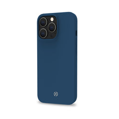 CROMO - Cover in morbido TPU con finitura soft touch colore blu compatibile con Apple iPhone 14 Pro Max