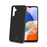 CROMO - Cover in morbido TPU con finitura soft touch colore nero compatibile con Samsung Galaxy A14 4G/ Galaxy A14 5G