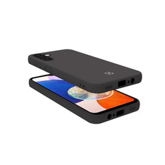 CROMO - Cover in morbido TPU con finitura soft touch colore nero compatibile con Samsung Galaxy A14 4G/ Galaxy A14 5G