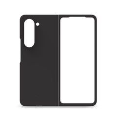 CROMO - Cover in morbido TPU con finitura soft touch colore nero compatibile con Samsung Galaxy Z Fold 5