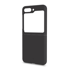 CROMO - Cover in morbido TPU con finitura soft touch colore nero compatibile con Samsung Galaxy Z Flip 5
