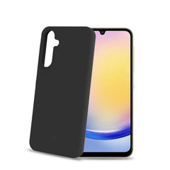 CROMO - Cover in morbido TPU con finitura soft touch colore nero compatibile con Samsung Galaxy A25 5G