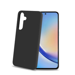 CROMO - Cover in morbido TPU con finitura soft touch colore nero compatibile con Samsung Galaxy A55 5G/ Galaxy A55 5G Enterprise Edition