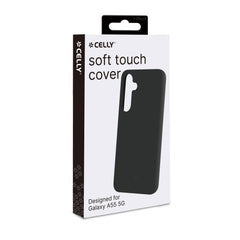 CROMO - Cover in morbido TPU con finitura soft touch colore nero compatibile con Samsung Galaxy A55 5G/ Galaxy A55 5G Enterprise Edition
