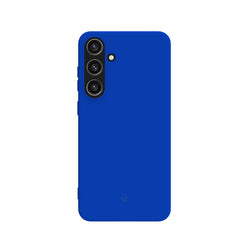 CROMO - Cover in morbido TPU con finitura soft touch colore blu compatibile con Samsung Galaxy S24+ 5G