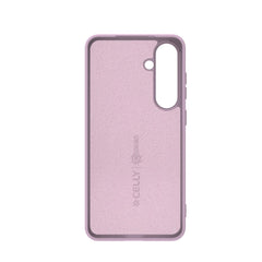 CROMO - Cover in morbido TPU con finitura soft touch colore rosa compatibile con Samsung Galaxy S24+ 5G