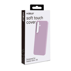 CROMO - Cover in morbido TPU con finitura soft touch colore rosa compatibile con Samsung Galaxy S24+ 5G