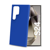 CROMO - Cover in morbido TPU con finitura soft touch colore blu compatibile con Samsung Galaxy S24 Ultra 5G/ Galaxy S24 Ultra 5G Enterprise Edition