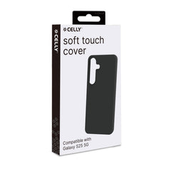 CROMO - Cover in morbido TPU con finitura soft touch colore nero compatibile con Samsung Galaxy S25 5G/ Galaxy S25 5G Enterprise Edition