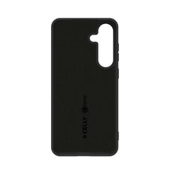 CROMO - Cover in morbido TPU con finitura soft touch colore nero compatibile con Samsung Galaxy S25+ 5G