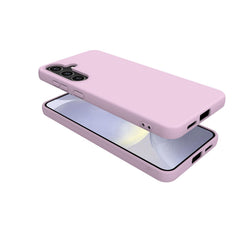 CROMO - Cover in morbido TPU con finitura soft touch colore rosa compatibile con Samsung Galaxy S25+ 5G
