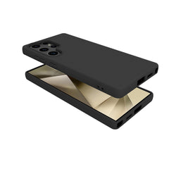 CROMO - Cover in morbido TPU con finitura soft touch colore nero compatibile con Samsung Galaxy S25 Ultra 5G/ Galaxy S25 Ultra 5G Enterprise Edition