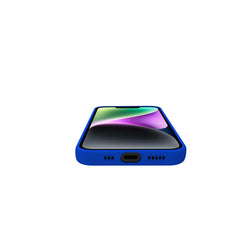 CROMO - Cover in morbido TPU con finitura soft touch colore blu compatibile con Apple iPhone 16e/ iPhone 17e