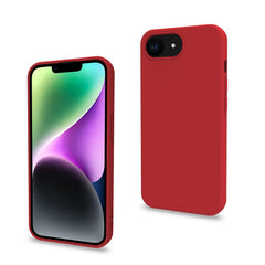 CROMO - Cover in morbido TPU con finitura soft touch colore rosso compatibile con Apple iPhone 16e/ iPhone 17e