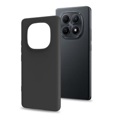 CROMO - Cover in morbido TPU con finitura soft touch colore nero compatibile con Xiaomi Redmi Note 15 5G/ Redmi Note 15 4G/ Poco M8 5G