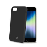 CROMO - Cover in morbido TPU con finitura soft touch colore nero compatibile con Apple iPhone SE 2022/ iPhone SE 2020/ iPhone 8/ iPhone 7