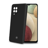 CROMO - Cover in morbido TPU con finitura soft touch colore nero compatibile con Samsung Galaxy A12/ Galaxy M12