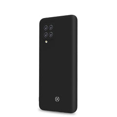 CROMO - Cover in morbido TPU con finitura soft touch colore nero compatibile con Samsung Galaxy A12/ Galaxy M12