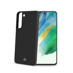 CROMO - Cover in morbido TPU con finitura soft touch colore nero compatibile con Samsung Galaxy S21 FE 5G