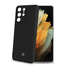 CROMO - Cover in morbido TPU con finitura soft touch colore nero compatibile con Samsung Galaxy S21 Ultra 5G/ Galaxy S21 Ultra 5G Enterprise Edition