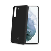 CROMO - Cover in morbido TPU con finitura soft touch colore nero compatibile con Samsung Galaxy S21+ 5G