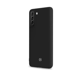 CROMO - Cover in morbido TPU con finitura soft touch colore nero compatibile con Samsung Galaxy S21+ 5G