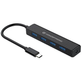 HUB USB-C 3.2 Gen1 4-PORTE USB-A 3.0 con Jack Alimentazione
