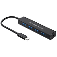 HUB USB-C 3.2 Gen1 4-PORTE USB-A 3.0 con Jack Alimentazione
