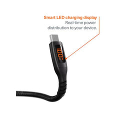 Unite Intelli-Cable USB-C with LED Display 1M Black