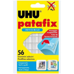 56 Gommini adesivi UHU PATAFIX trasparente