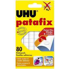 80 Gommini adesivi UHU PATAFIX bianco